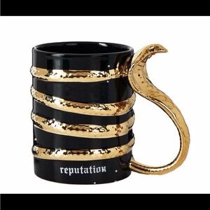 Taylor Swift Black and Gold Snake Mug